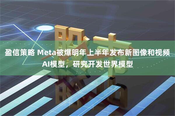 盈信策略 Meta被爆明年上半年发布新图像和视频AI模型，研究开发世界模型